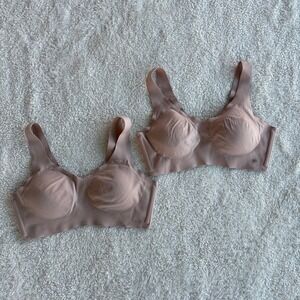 Honeylove Bra Bundle Pullover Comfort Bra Size M Tan